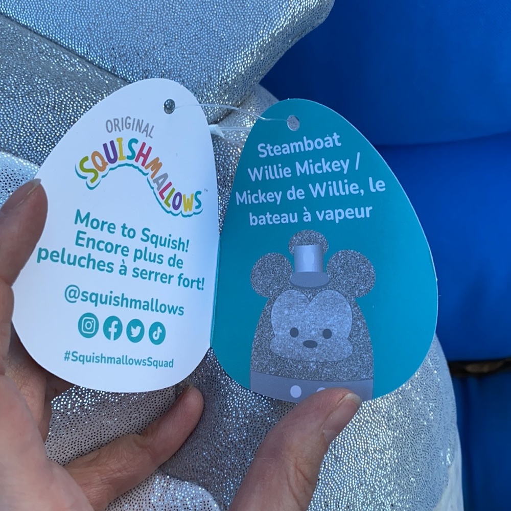 Original Squishmallows Mickey Mouse Disney 100 Retail Special SilverGlitter NWTS - Picture 5 of 10